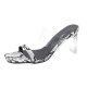 Summer Women's Crystal Thick Heel High-heel Slippers