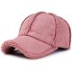 Fashion Hats Women Peaked Cap Solid Color Broken Edge Design Baseball Cap Sport